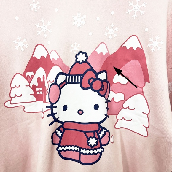 NWT Hello Kitty Winter Holiday Sweatshirt Women’s Medium - Picture 9 of 13